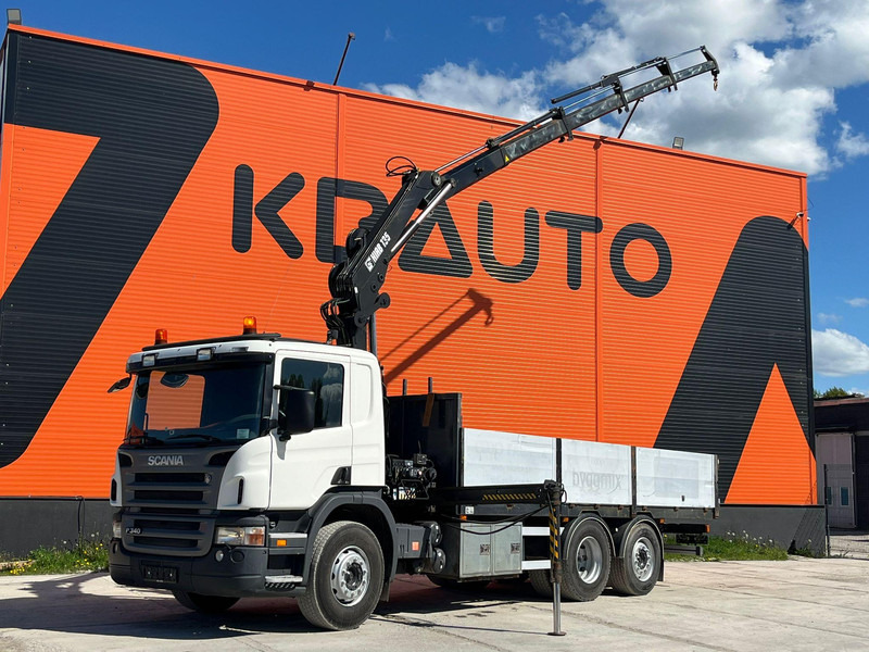 Scania P 340 6x2 HIAB 135-4 / PLATFORM L=6171 mm - Autocarro con pianale/ Cassone fisso, Camion con gru: foto 1 Scania P 340 6x2 HIAB 135-4 / PLATFORM L=6171 mm - Autocarro con pianale/ Cassone fisso, Camion con gru: foto 1