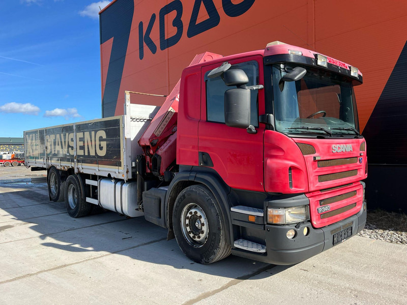 Scania P 340 6x2 HMF 1820 K5 / PLATFORM L=6760 mm - Autocarro con pianale/ Cassone fisso, Camion con gru: foto 4 Scania P 340 6x2 HMF 1820 K5 / PLATFORM L=6760 mm - Autocarro con pianale/ Cassone fisso, Camion con gru: foto 4