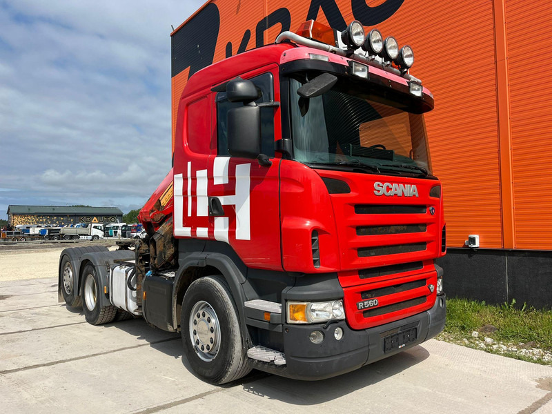 Scania R 560 6x2 HMF2220 K4 / RETARDER - Autocarro con pianale/ Cassone fisso, Camion con gru: foto 4 Scania R 560 6x2 HMF2220 K4 / RETARDER - Autocarro con pianale/ Cassone fisso, Camion con gru: foto 4