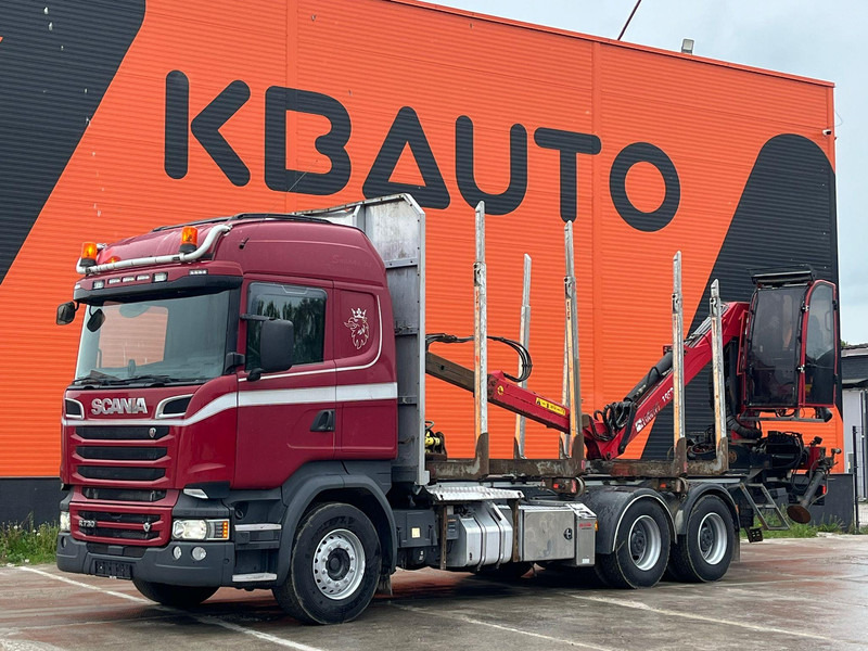 Scania R 730 6x4 RETARDER / BIG AXLES - Camion trasporto legname, Camion con gru: foto 2 Scania R 730 6x4 RETARDER / BIG AXLES - Camion trasporto legname, Camion con gru: foto 2