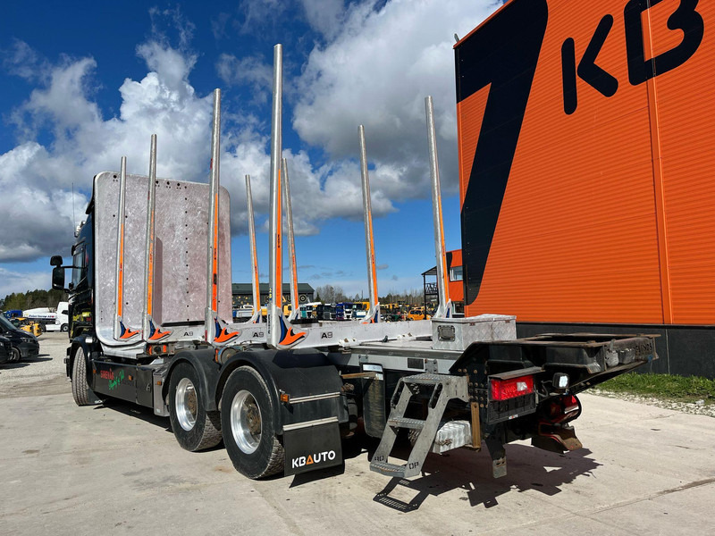 Camion trasporto legname, Camion con gru per il trasporto di legname Scania R 730 6x4 RETARDER: foto 8