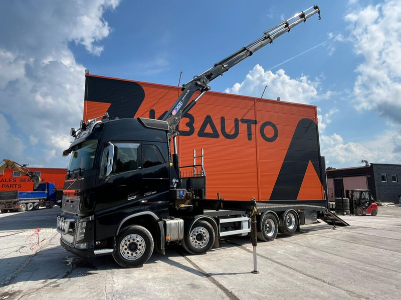 Volvo FH 16 750 8x4 HMF2620K-5 / WINCH / PLATFORM L=7100 mm - Autocarro con pianale/ Cassone fisso, Camion con gru: foto 1 Volvo FH 16 750 8x4 HMF2620K-5 / WINCH / PLATFORM L=7100 mm - Autocarro con pianale/ Cassone fisso, Camion con gru: foto 1
