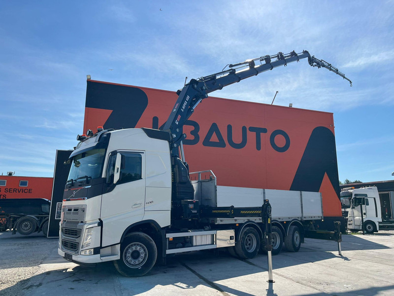 Volvo FH 500 8x4*4 HIAB 408E-6 + JIB / PLATFORM L=6434 mm - Autocarro con pianale/ Cassone fisso, Camion con gru: foto 1 Volvo FH 500 8x4*4 HIAB 408E-6 + JIB / PLATFORM L=6434 mm - Autocarro con pianale/ Cassone fisso, Camion con gru: foto 1