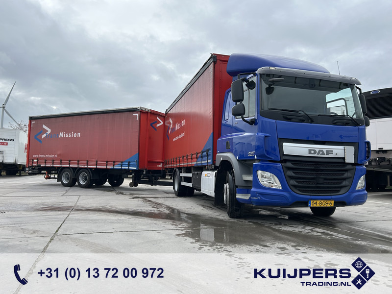 DAF CF 370 FA + Pacton MXD 218 / Curtainside Combi / Loadlift / APK TUV 05-26 - Camion centinato: foto 1 DAF CF 370 FA + Pacton MXD 218 / Curtainside Combi / Loadlift / APK TUV 05-26 - Camion centinato: foto 1