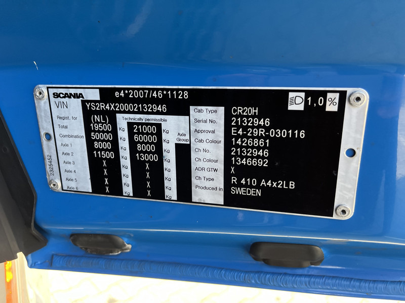 Trattore stradale Scania R 410 Highline / Retarder / New Tacho / 2 Tanks / Stand Airco / APK 04-26: foto 14