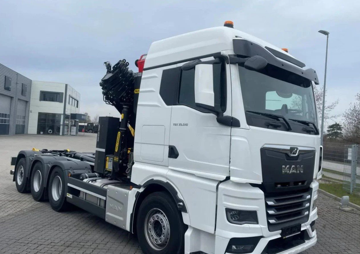 MAN TGS 35.510 8×4 Tridem kranväxlare Palfinger - Autocarro scarrabile, Camion con gru: foto 2 MAN TGS 35.510 8×4 Tridem kranväxlare Palfinger - Autocarro scarrabile, Camion con gru: foto 2
