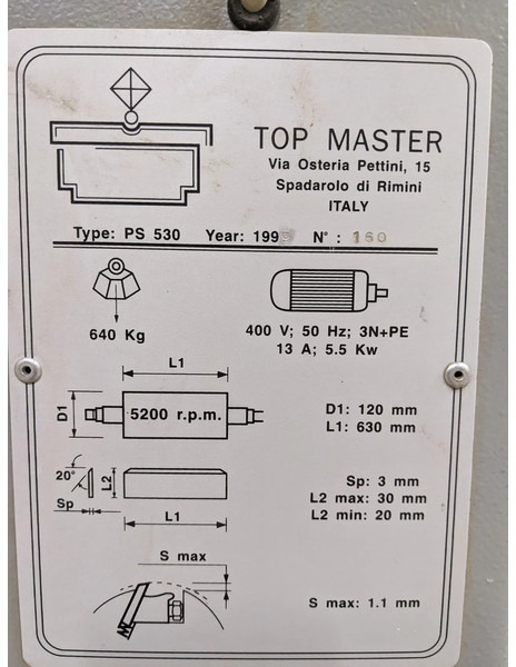 Topmaster PS530 - Macchina da cantiere: foto 4 Topmaster PS530 - Macchina da cantiere: foto 4