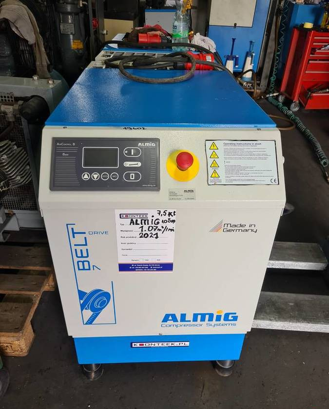 Kompresor śrubowy Almig Belt 7, 7,5 kw. 2021r - Compressore d'aria: foto 2 Kompresor śrubowy Almig Belt 7, 7,5 kw. 2021r - Compressore d'aria: foto 2
