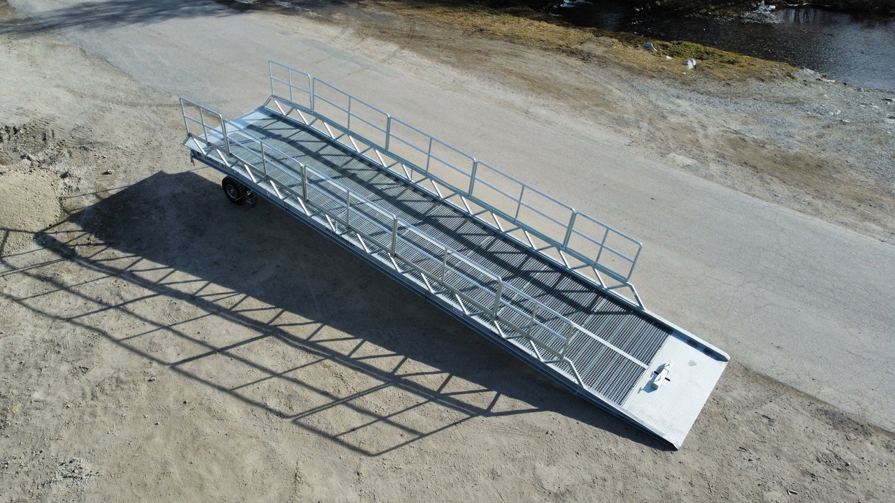 Rampa di carico nuovo AZ RAMP-EASY XL-12 FULL GALVA. WIDE Mobil Galvanizate Loading Ramp With Level Off, 12 t Capacity: foto 5