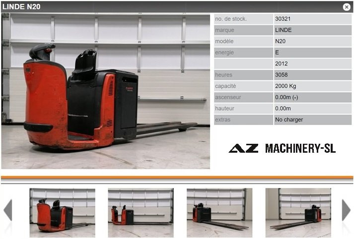 Used Electric Pallet Truck-Fenwick-N20 - Transpallet: foto 1 Used Electric Pallet Truck-Fenwick-N20 - Transpallet: foto 1