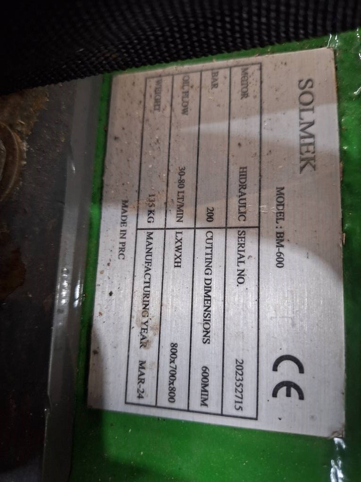 Solmek Bm-600 - Cesoia per demolizione: foto 4 Solmek Bm-600 - Cesoia per demolizione: foto 4