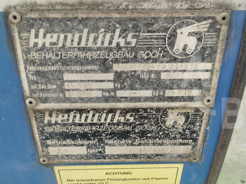 Semirimorchio cisterna Hendricks Goch: foto 17