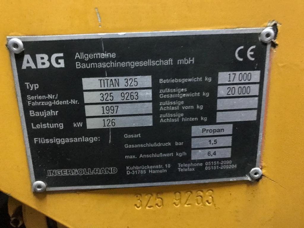 ABG TITAN 325 and runs and runs - Finitrice: foto 5 ABG TITAN 325 and runs and runs - Finitrice: foto 5