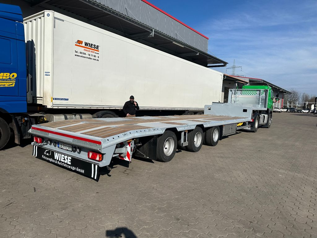 3-Achser Tieflader Zwangslenkung Betonteile - Semirimorchio pianale ribassato: foto 2 3-Achser Tieflader Zwangslenkung Betonteile - Semirimorchio pianale ribassato: foto 2
