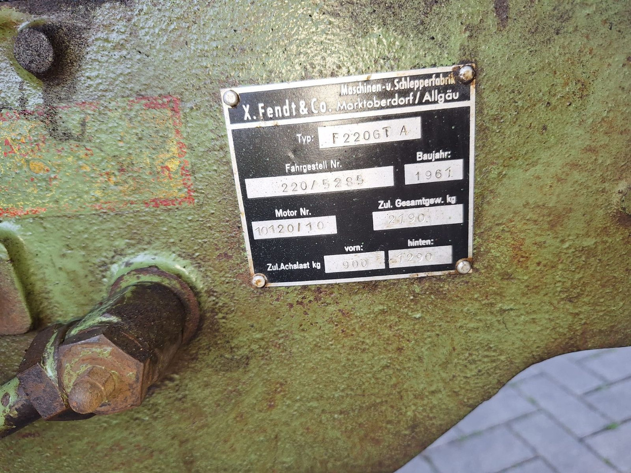 Trattore Fendt F 220 GT Geräteträger: foto 8