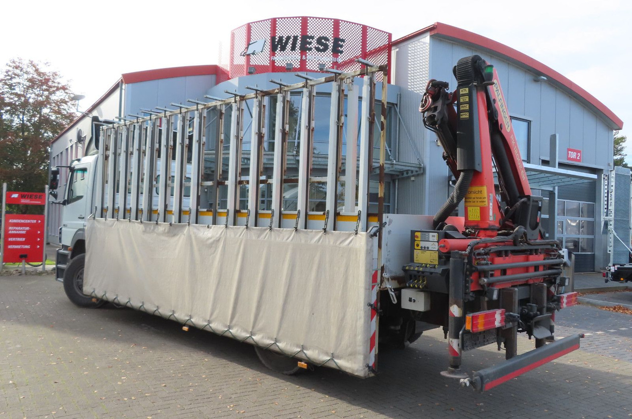 Mercedes-Benz Axor 1833 L - Glastransporter Kran Palfinger - Autocarro con pianale/ Cassone fisso, Camion con gru: foto 3 Mercedes-Benz Axor 1833 L - Glastransporter Kran Palfinger - Autocarro con pianale/ Cassone fisso, Camion con gru: foto 3