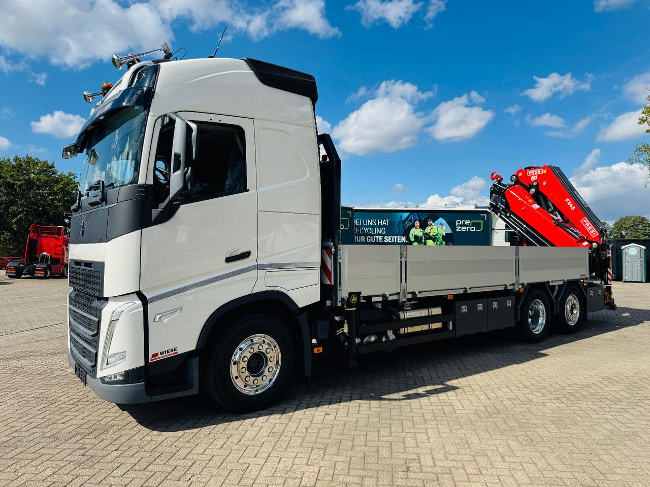 Volvo FH 540 6x2 Container Fassi F545 Heck - Autocarro con pianale/ Cassone fisso, Camion con gru: foto 3 Volvo FH 540 6x2 Container Fassi F545 Heck - Autocarro con pianale/ Cassone fisso, Camion con gru: foto 3