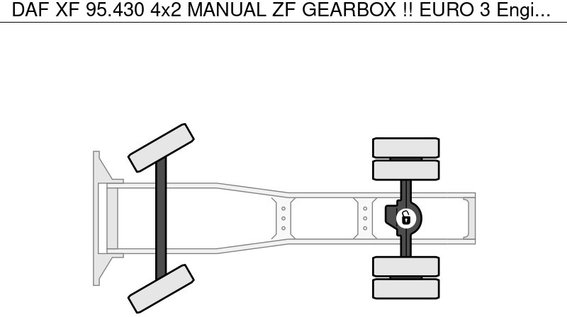 Trattore stradale DAF XF 95.430 4x2 MANUAL ZF GEARBOX !! EURO 3 Engine !!: foto 11