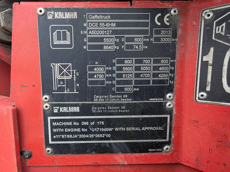 Kalmar DCE 55-6HM diesel heftruck kalmar forklift diesel 5.5 ton - Carrello elevatore diesel: foto 4 Kalmar DCE 55-6HM diesel heftruck kalmar forklift diesel 5.5 ton - Carrello elevatore diesel: foto 4