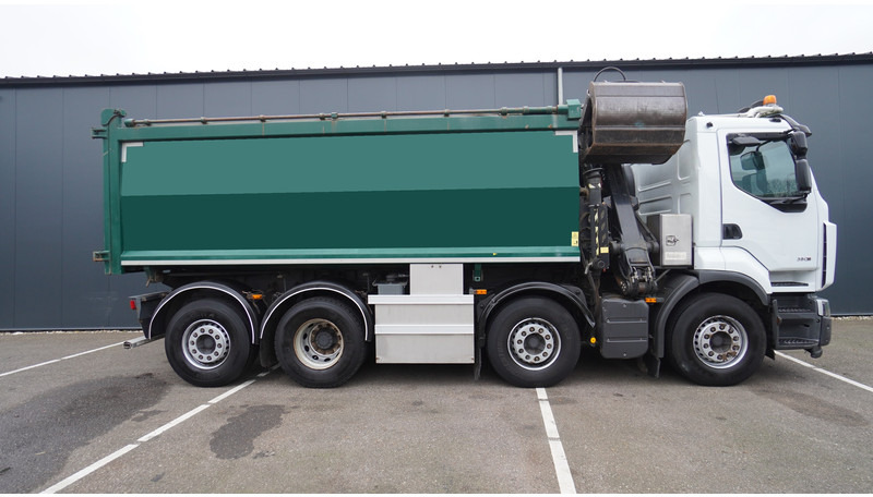 Renault PREMIUM 380 DXI 8X2/6 2 SIDE TIPPER WITH PLFINGER Q 170 Z CRANE.278.200KM - Camion con gru: foto 5 Renault PREMIUM 380 DXI 8X2/6 2 SIDE TIPPER WITH PLFINGER Q 170 Z CRANE.278.200KM - Camion con gru: foto 5