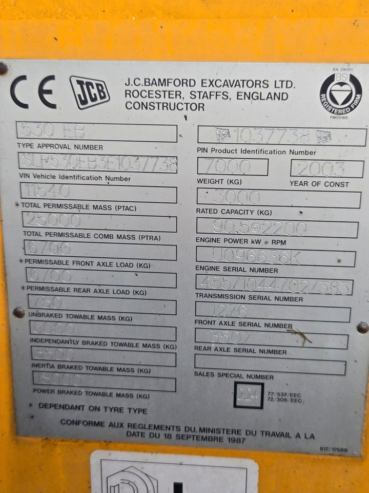 JCB 530 - Sollevatore telescopico: foto 2 JCB 530 - Sollevatore telescopico: foto 2