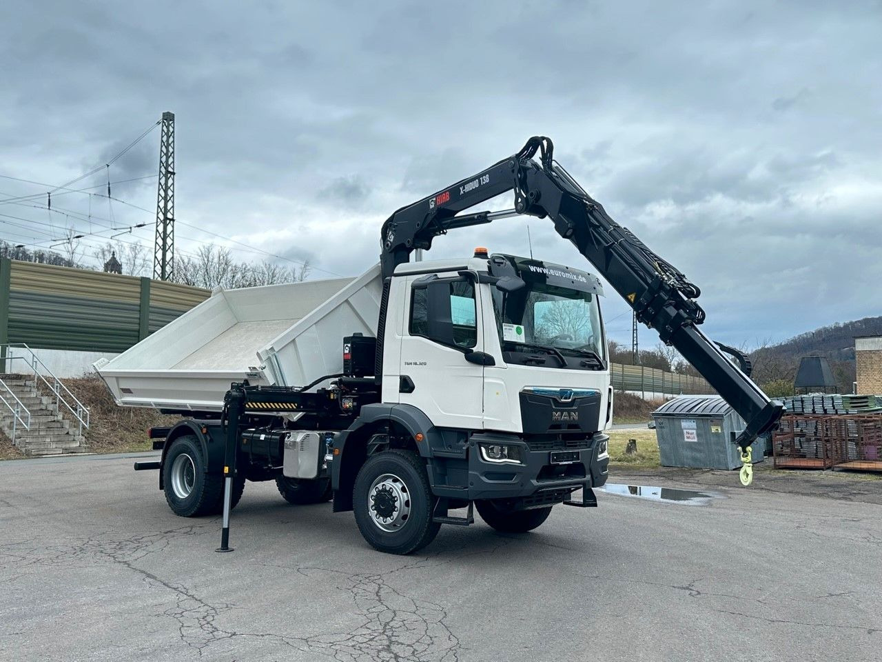 MAN TGM 18.320 4x4 Euro6e Hiab X-HiDuo 138DS-3 - Autocarro ribaltabile, Camion con gru: foto 5 MAN TGM 18.320 4x4 Euro6e Hiab X-HiDuo 138DS-3 - Autocarro ribaltabile, Camion con gru: foto 5