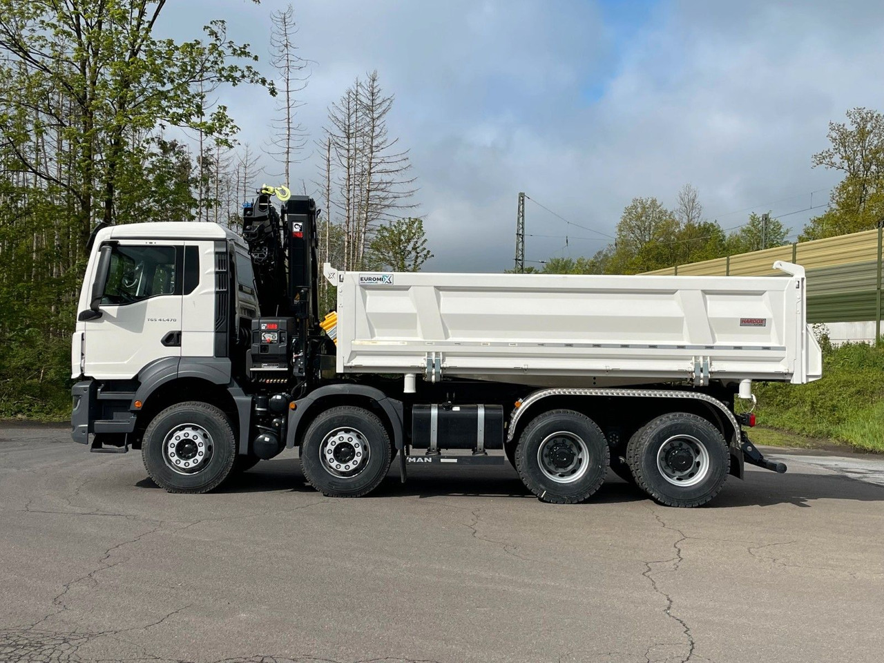 MAN TGS 41.480 8x4/Euro6e Euromix Kipper Hiab 228-6 - Autocarro ribaltabile, Camion con gru: foto 4 MAN TGS 41.480 8x4/Euro6e Euromix Kipper Hiab 228-6 - Autocarro ribaltabile, Camion con gru: foto 4
