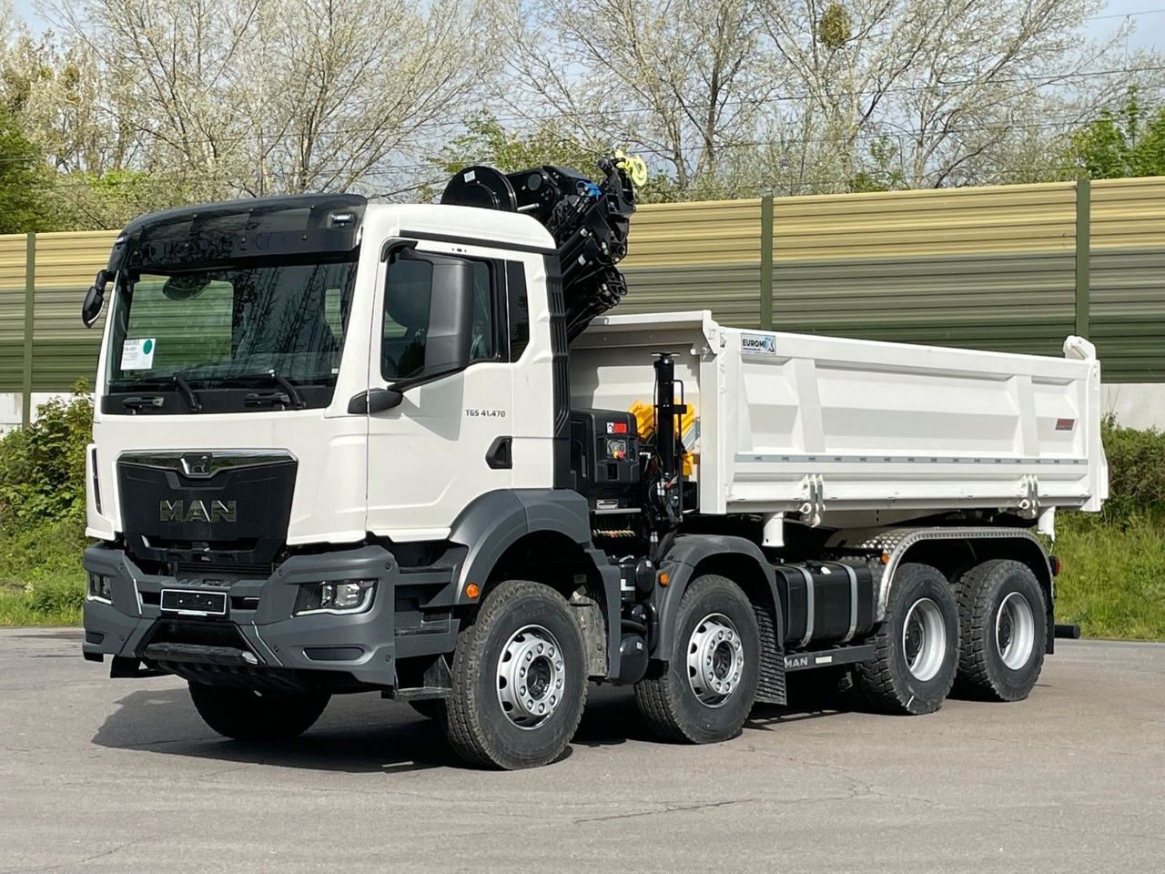 MAN TGS 41.480 8x4/Euro6e Euromix Kipper Hiab 228-6 - Autocarro ribaltabile, Camion con gru: foto 2 MAN TGS 41.480 8x4/Euro6e Euromix Kipper Hiab 228-6 - Autocarro ribaltabile, Camion con gru: foto 2
