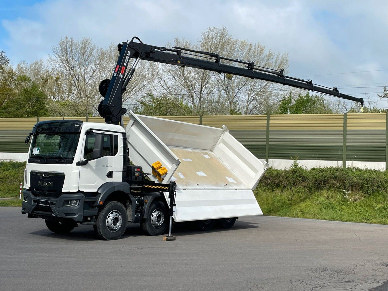 MAN TGS 41.480 8x4/Euro6e Euromix Kipper Hiab 228-6 - Autocarro ribaltabile, Camion con gru: foto 1 MAN TGS 41.480 8x4/Euro6e Euromix Kipper Hiab 228-6 - Autocarro ribaltabile, Camion con gru: foto 1