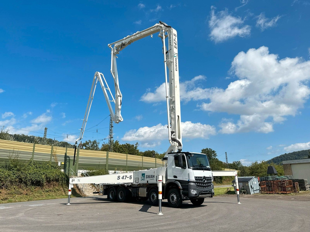 Pompa autocarrata Mercedes-Benz Arocs 5 4142  8x4 SWAN TSP 47-5 160RZ ( 47m ): foto 28