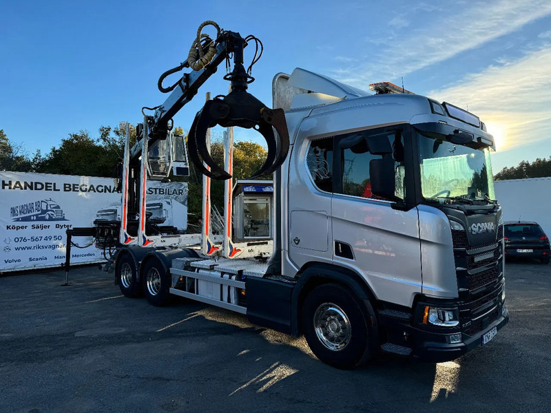 Scania R730 V8 6X4, Retarder, Timber-truck + Crane, 2020 - Camion trasporto legname, Camion con gru: foto 1 Scania R730 V8 6X4, Retarder, Timber-truck + Crane, 2020 - Camion trasporto legname, Camion con gru: foto 1