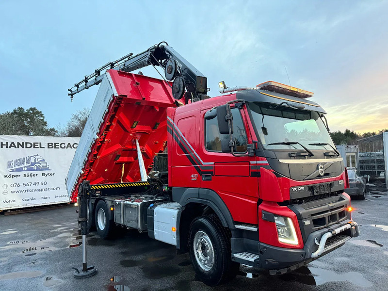Volvo FMX 410 6x2*4, Tipper & Crane, 2015 - Autocarro ribaltabile, Camion con gru: foto 1 Volvo FMX 410 6x2*4, Tipper & Crane, 2015 - Autocarro ribaltabile, Camion con gru: foto 1