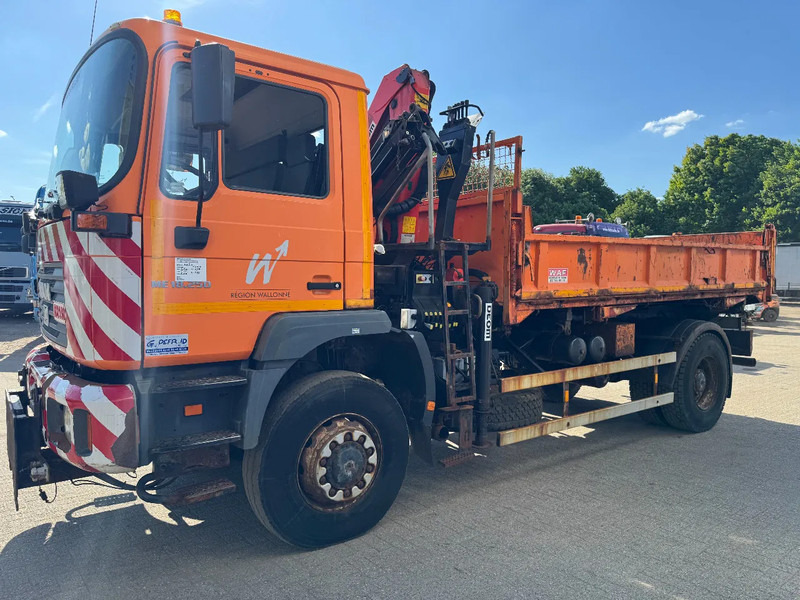 MAN ME 18.250 4X4 **BELGIAN TRUCK+PALFINGER PK8500** - Autocarro ribaltabile, Camion con gru: foto 3 MAN ME 18.250 4X4 **BELGIAN TRUCK+PALFINGER PK8500** - Autocarro ribaltabile, Camion con gru: foto 3