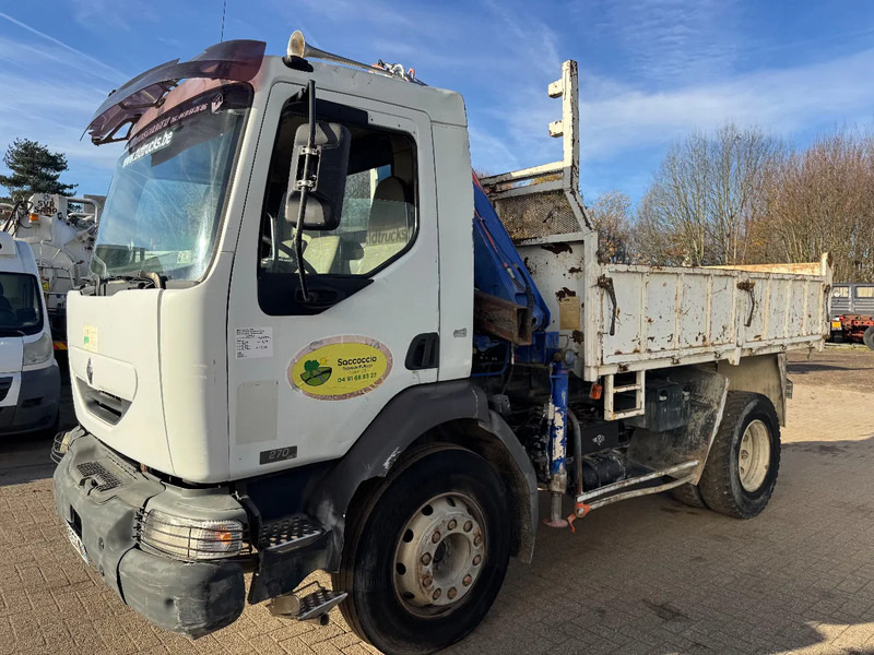 Renault Midlum 270 **TIPPER+FASSI CRANE-FRENCH TRUCK** - Autocarro ribaltabile, Camion con gru: foto 3 Renault Midlum 270 **TIPPER+FASSI CRANE-FRENCH TRUCK** - Autocarro ribaltabile, Camion con gru: foto 3