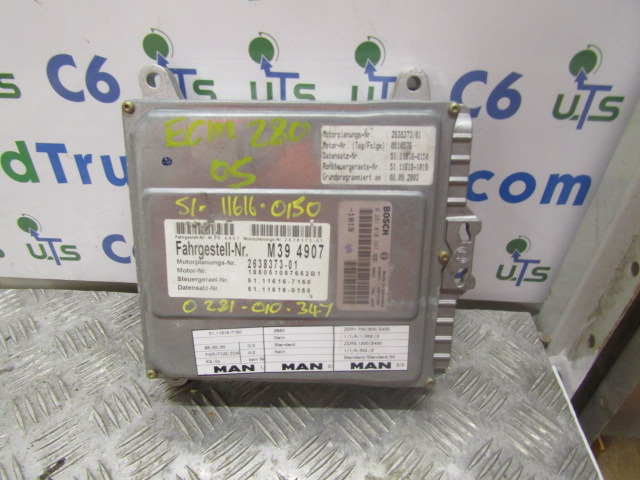 MAN 280 ECM ENGINE ECU MAN P/NO 51.11616.0150 - ECU per Camion: foto 1 MAN 280 ECM ENGINE ECU MAN P/NO 51.11616.0150 - ECU per Camion: foto 1