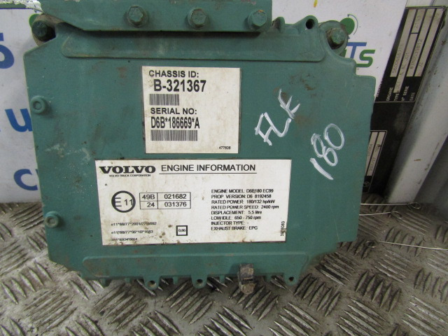 VOLVO FL6 D6B 180 ENGINE ECU O/NO 03161965 – PO3 - ECU per Camion: foto 4 VOLVO FL6 D6B 180 ENGINE ECU O/NO 03161965 – PO3 - ECU per Camion: foto 4