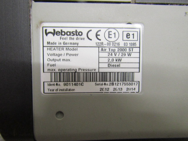 WEBASTO ST2000 AIR DROP NIGHT HEATER ALSO 2000S & LARGE CHOICE AVAILABLE - Cabina e interni per Camion: foto 3 WEBASTO ST2000 AIR DROP NIGHT HEATER ALSO 2000S & LARGE CHOICE AVAILABLE - Cabina e interni per Camion: foto 3