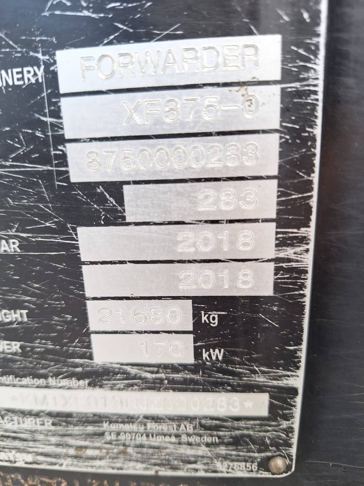 Forwarder Komatsu 875: foto 12 Forwarder Komatsu 875: foto 12