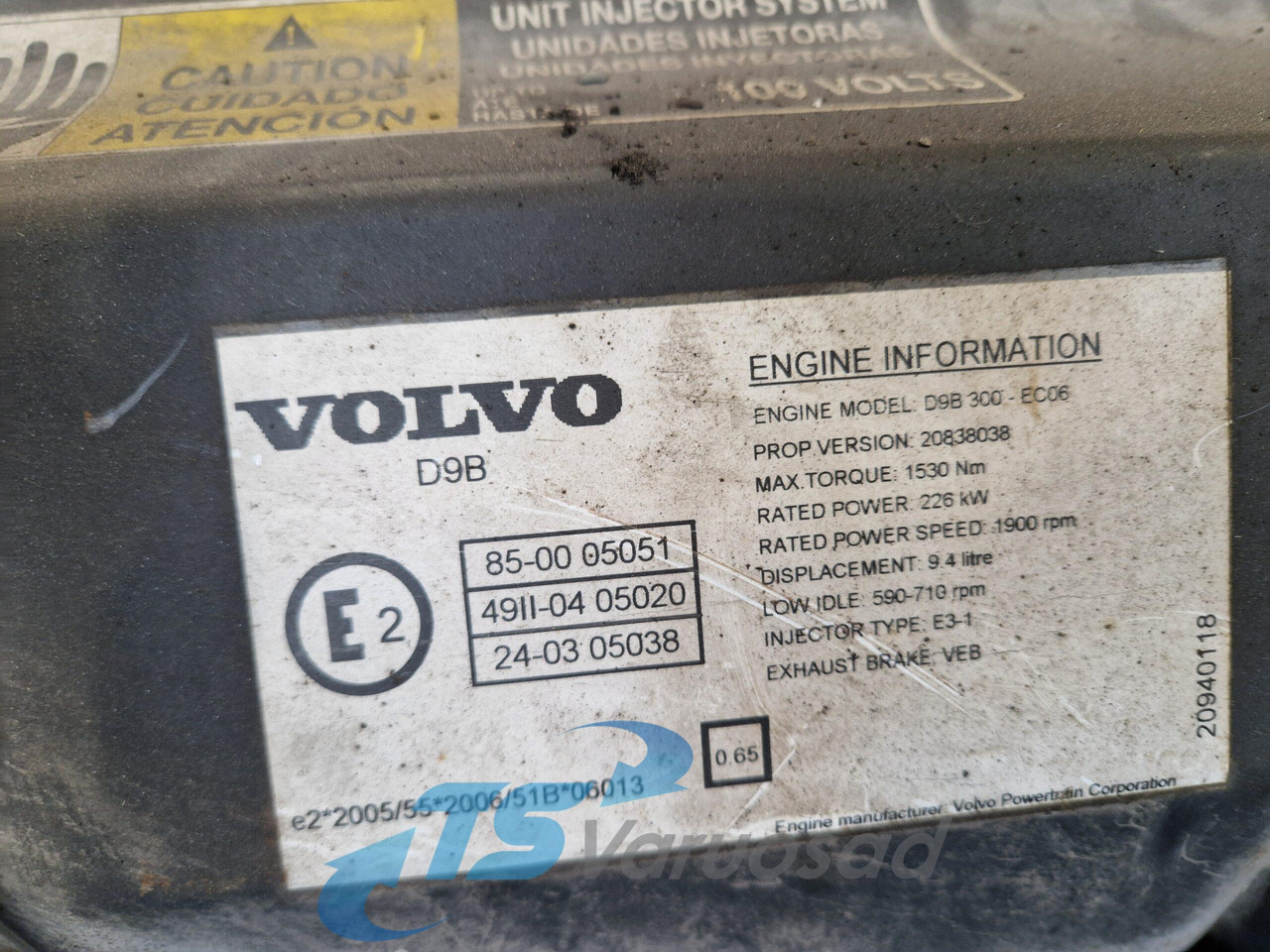 Volvo Volvo mootor D9B300 D9B300 - Motore per Camion: foto 3 Volvo Volvo mootor D9B300 D9B300 - Motore per Camion: foto 3