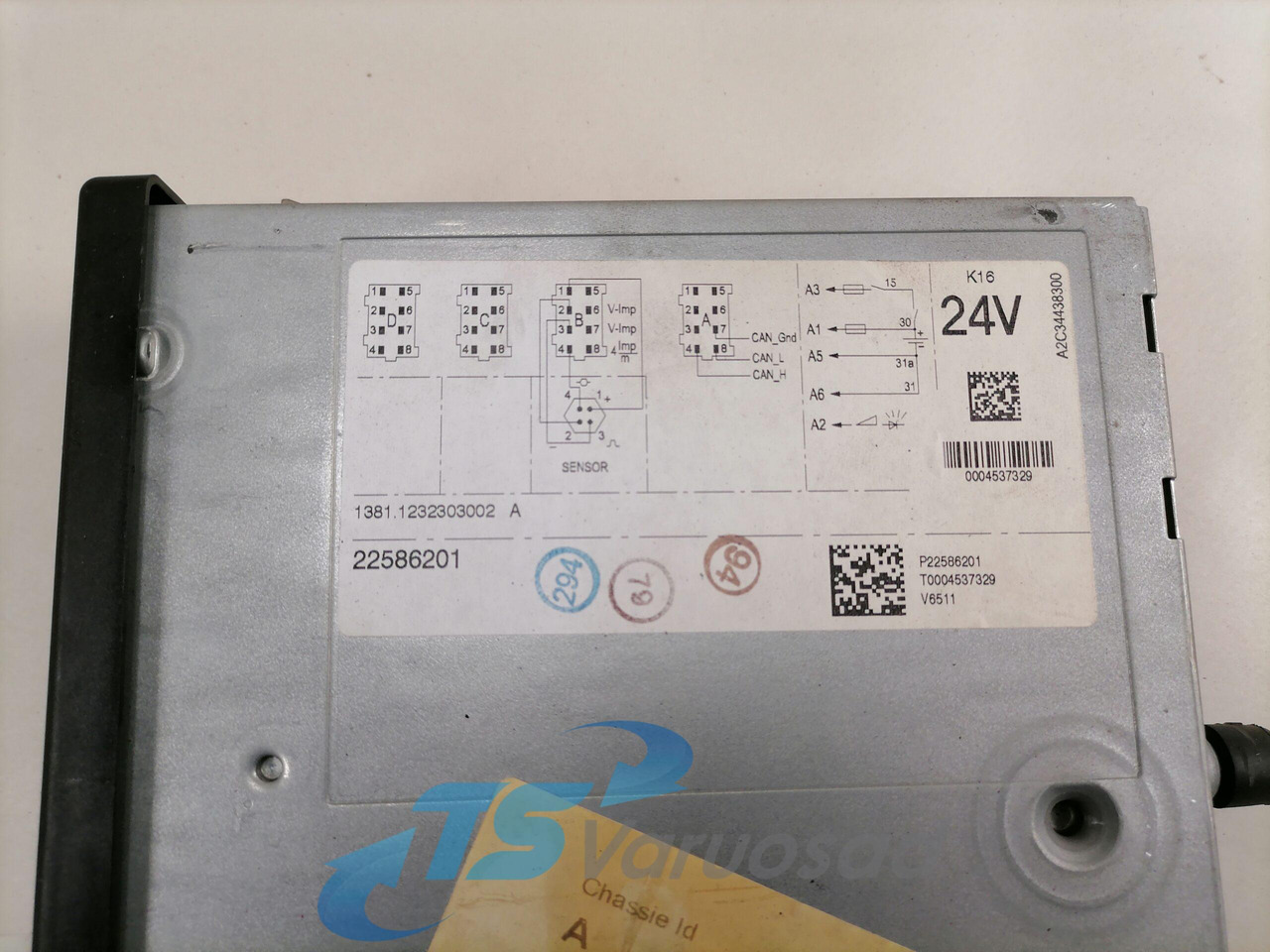 Volvo tachograph 22586201 - Cronotachigrafo per Camion: foto 2 Volvo tachograph 22586201 - Cronotachigrafo per Camion: foto 2