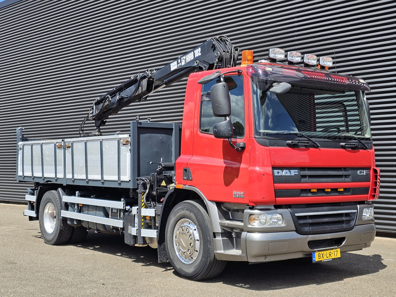 Autocarro ribaltabile, Camion con gru DAF CF 75.250 / HIAB CRANE + TIPPER: foto 8