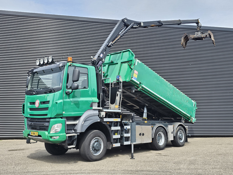 DAF TATRA 6X6 / T158/II / 2 SIDE TIPPER - HMF Z CRANE - Autocarro ribaltabile, Camion con gru: foto 1 DAF TATRA 6X6 / T158/II / 2 SIDE TIPPER - HMF Z CRANE - Autocarro ribaltabile, Camion con gru: foto 1
