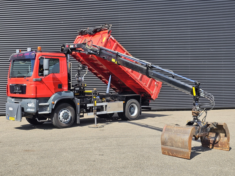 MAN TGM 18.250 / 4X4 / EEV / HIAB CRANE + TIPPER / SPRING - Autocarro ribaltabile, Camion con gru: foto 3 MAN TGM 18.250 / 4X4 / EEV / HIAB CRANE + TIPPER / SPRING - Autocarro ribaltabile, Camion con gru: foto 3