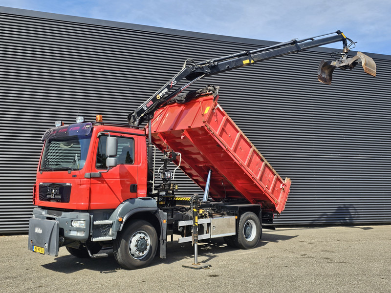 MAN TGM 18.250 / 4X4 / EEV / HIAB CRANE + TIPPER / SPRING - Autocarro ribaltabile, Camion con gru: foto 1 MAN TGM 18.250 / 4X4 / EEV / HIAB CRANE + TIPPER / SPRING - Autocarro ribaltabile, Camion con gru: foto 1