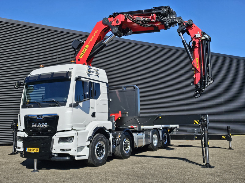 Autocarro con pianale/ Cassone fisso, Camion con gru MAN TGS 35.520 / PALFINGER PK 92002 - JIB - WINCH / NIEUW!: foto 7