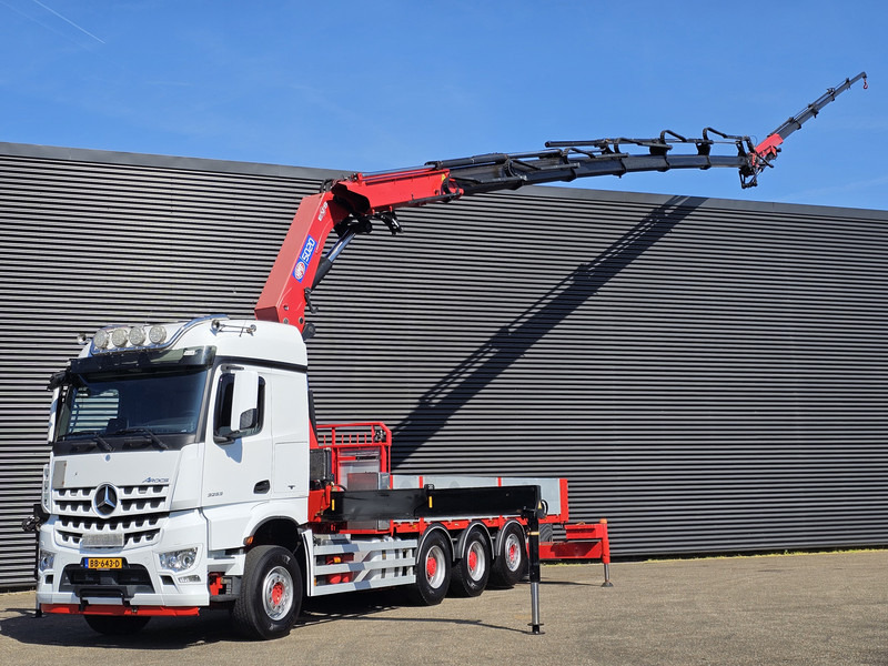 Mercedes-Benz AROCS 2553 / 8X4-4 / HMF 50TM CRANE / KRAN + JIB - Autocarro con pianale/ Cassone fisso, Camion con gru: foto 1 Mercedes-Benz AROCS 2553 / 8X4-4 / HMF 50TM CRANE / KRAN + JIB - Autocarro con pianale/ Cassone fisso, Camion con gru: foto 1