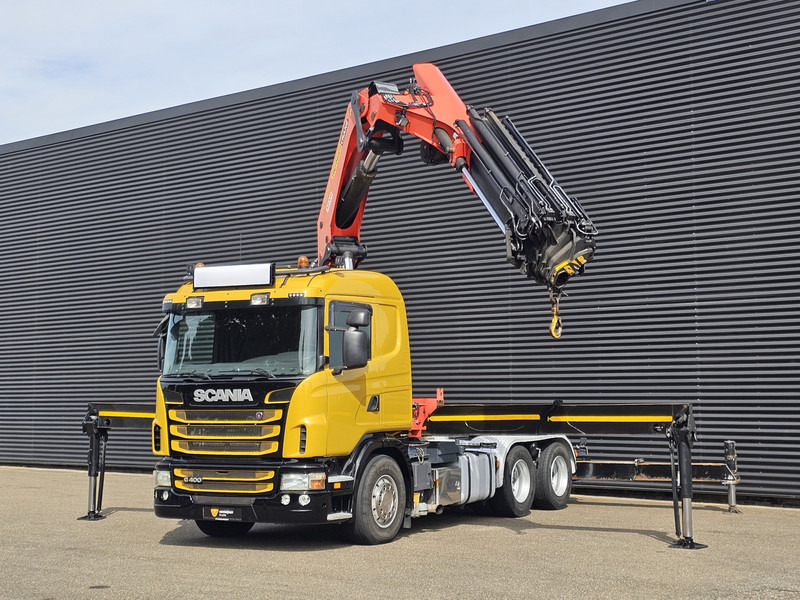 Scania G400 6x2 / PALFINGER PK 60002 / WINCH / BALLAST - Autocarro con pianale/ Cassone fisso, Camion con gru: foto 5 Scania G400 6x2 / PALFINGER PK 60002 / WINCH / BALLAST - Autocarro con pianale/ Cassone fisso, Camion con gru: foto 5
