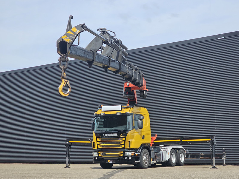 Scania G400 6x2 / PALFINGER PK 60002 / WINCH / BALLAST - Autocarro con pianale/ Cassone fisso, Camion con gru: foto 4 Scania G400 6x2 / PALFINGER PK 60002 / WINCH / BALLAST - Autocarro con pianale/ Cassone fisso, Camion con gru: foto 4