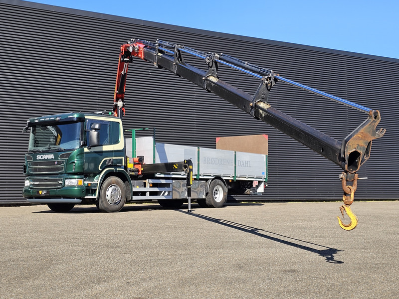 Scania P320 4x2 / PALFINGER PK14002 / CRANE/KRAN - Autocarro con pianale/ Cassone fisso, Camion con gru: foto 2 Scania P320 4x2 / PALFINGER PK14002 / CRANE/KRAN - Autocarro con pianale/ Cassone fisso, Camion con gru: foto 2