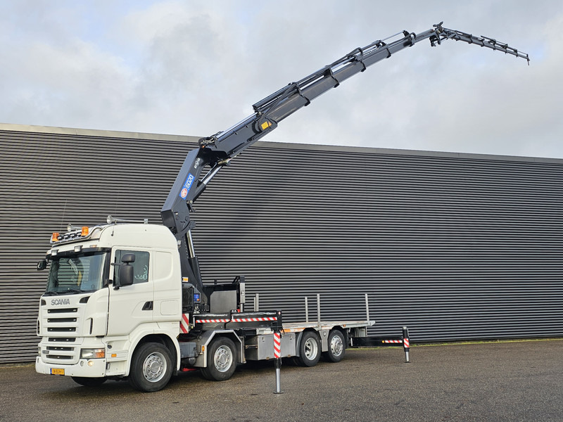 Scania R480 8X2 / HMF 60 t/m + JIB / RETARDER - Camion con gru: foto 1 Scania R480 8X2 / HMF 60 t/m + JIB / RETARDER - Camion con gru: foto 1